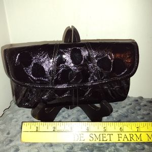 Black Croc Miche Wallet